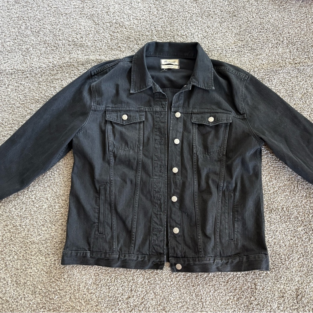 Madewell Black Jean Jacket Classic Design